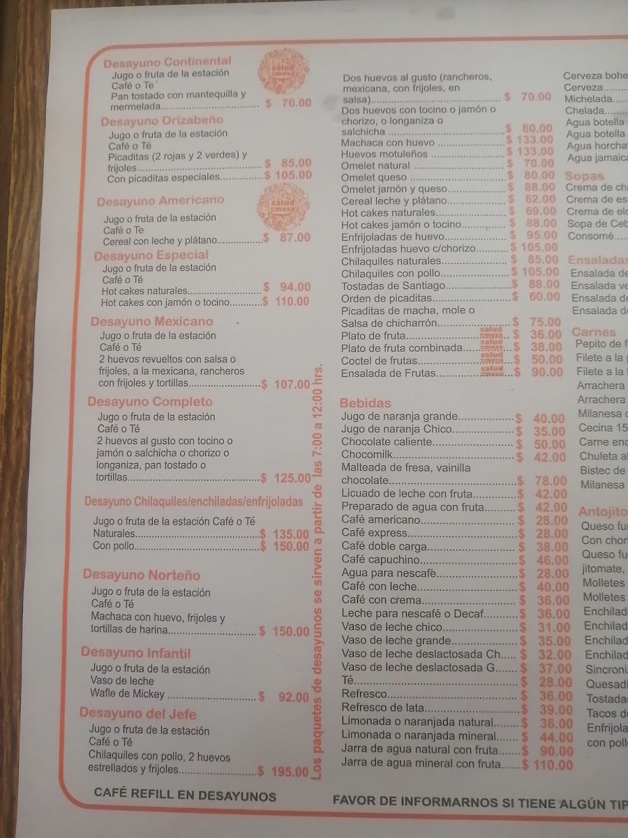 Restaurante Las Fuentes Menu - Image 6